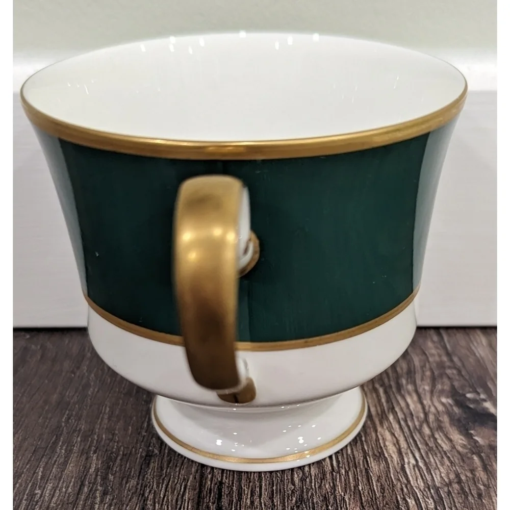 Cathy Hardwick for Mikasa Jade and Gold Bone China Teacup